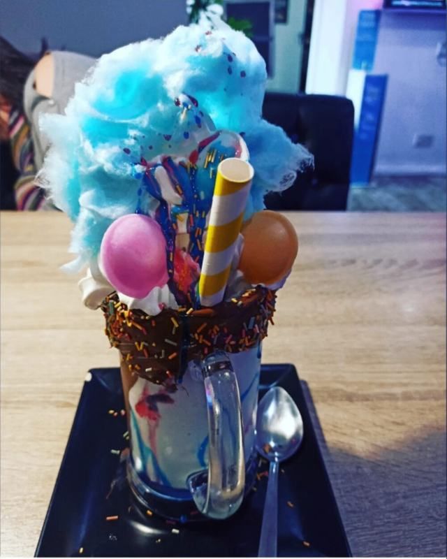 A colourful funfair monster shake shared by myfoodiejourneyuk